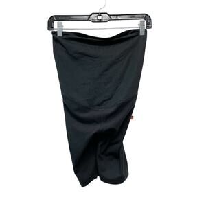 Ingrid & Isabel Over Belly Active Maternity Bike Shorts Black Size XS